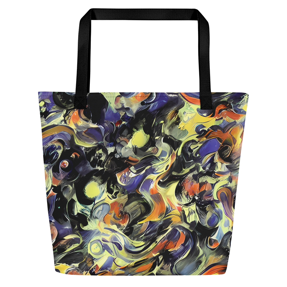 Large Tote Bag w/ Pocket - Twilight Chaos