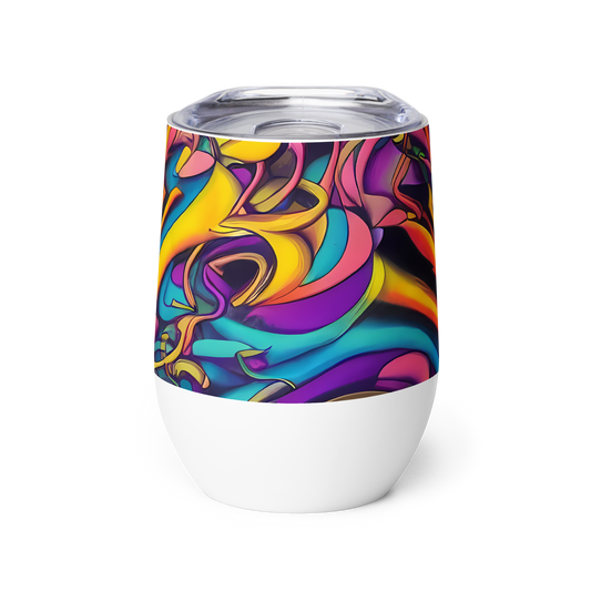 Wine Tumbler - Pre-Raphaelite Wave