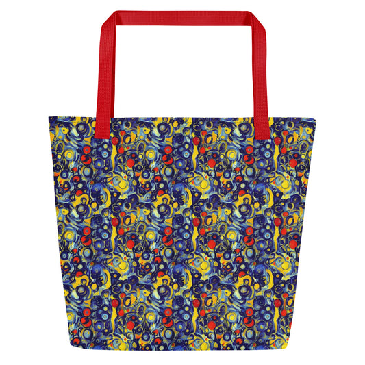 Large Tote Bag w/ Pocket - Dynamic Doodles