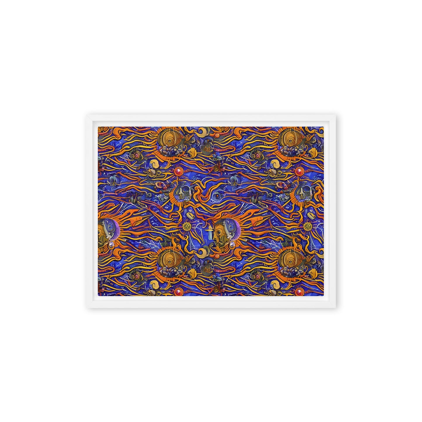 Framed Canvas - Mantegna Swirl