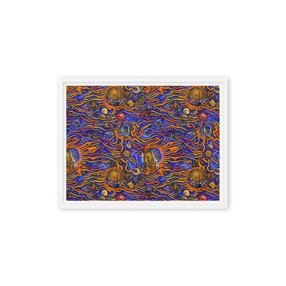 Framed Canvas - Mantegna Swirl