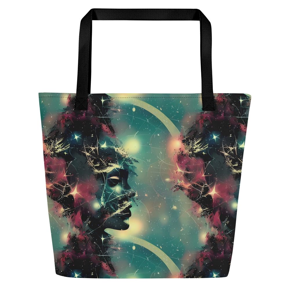 Large Tote Bag w/ Pocket - Galactic Serpent