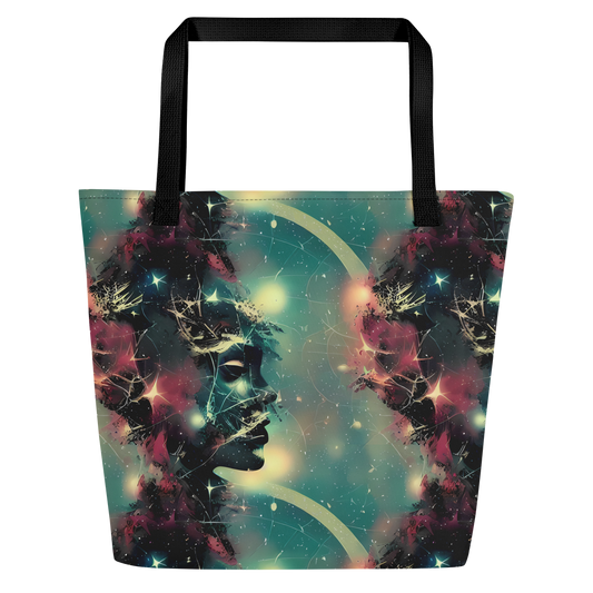 Large Tote Bag w/ Pocket - Galactic Serpent