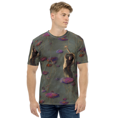 Men's Crew Neck T-Shirt - Ethereal Bloom