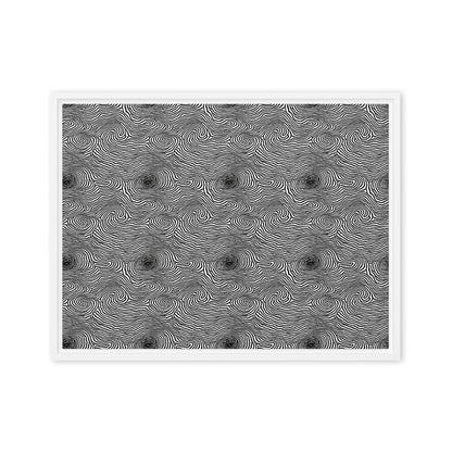 Framed Canvas (in) - Black And White Rhapsody