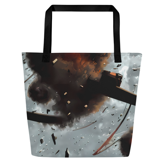 Large Tote Bag w/ Pocket - Celestial Collision