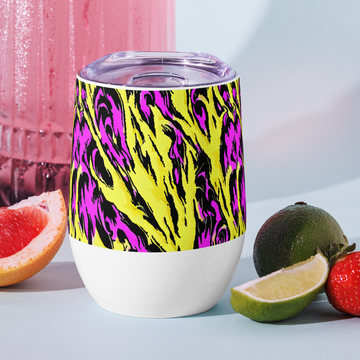 Wine Tumbler - Neon Savanna