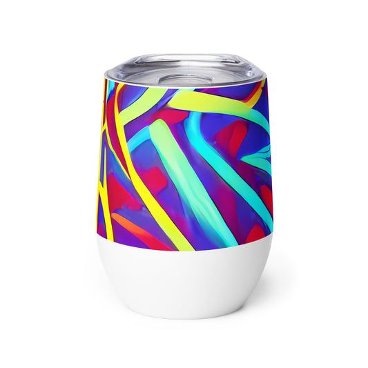 Wine Tumbler - Neo-Grid Rhapsody