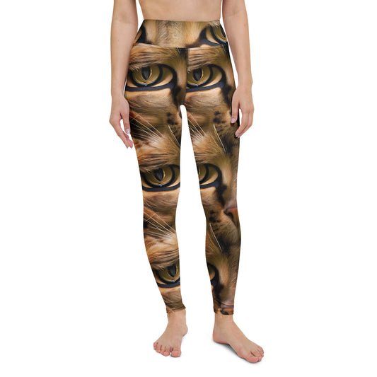 Yoga Leggings - Feline Whisper
