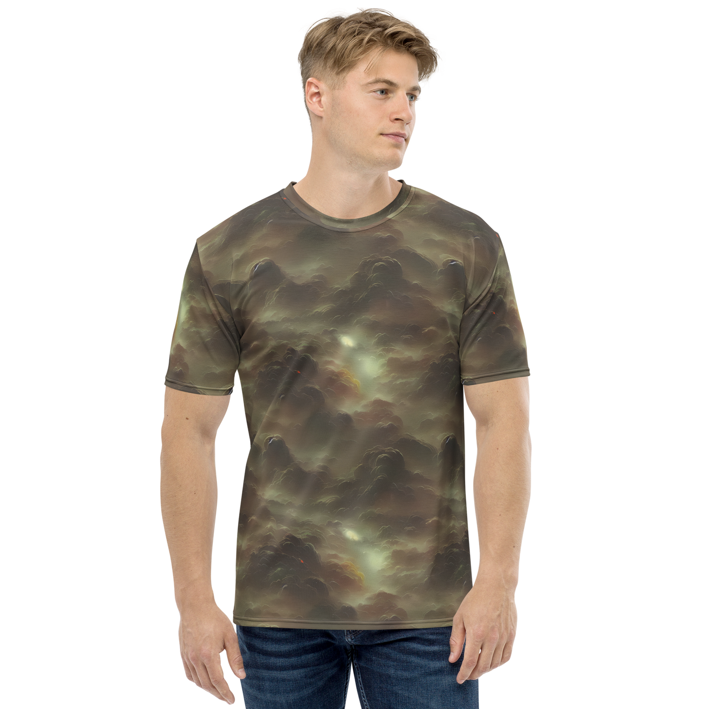 Men's Crew Neck T-Shirt - Celestial Dreamscape