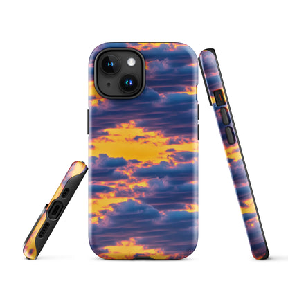 Tough Case for iPhone® - Aubergine Clouds