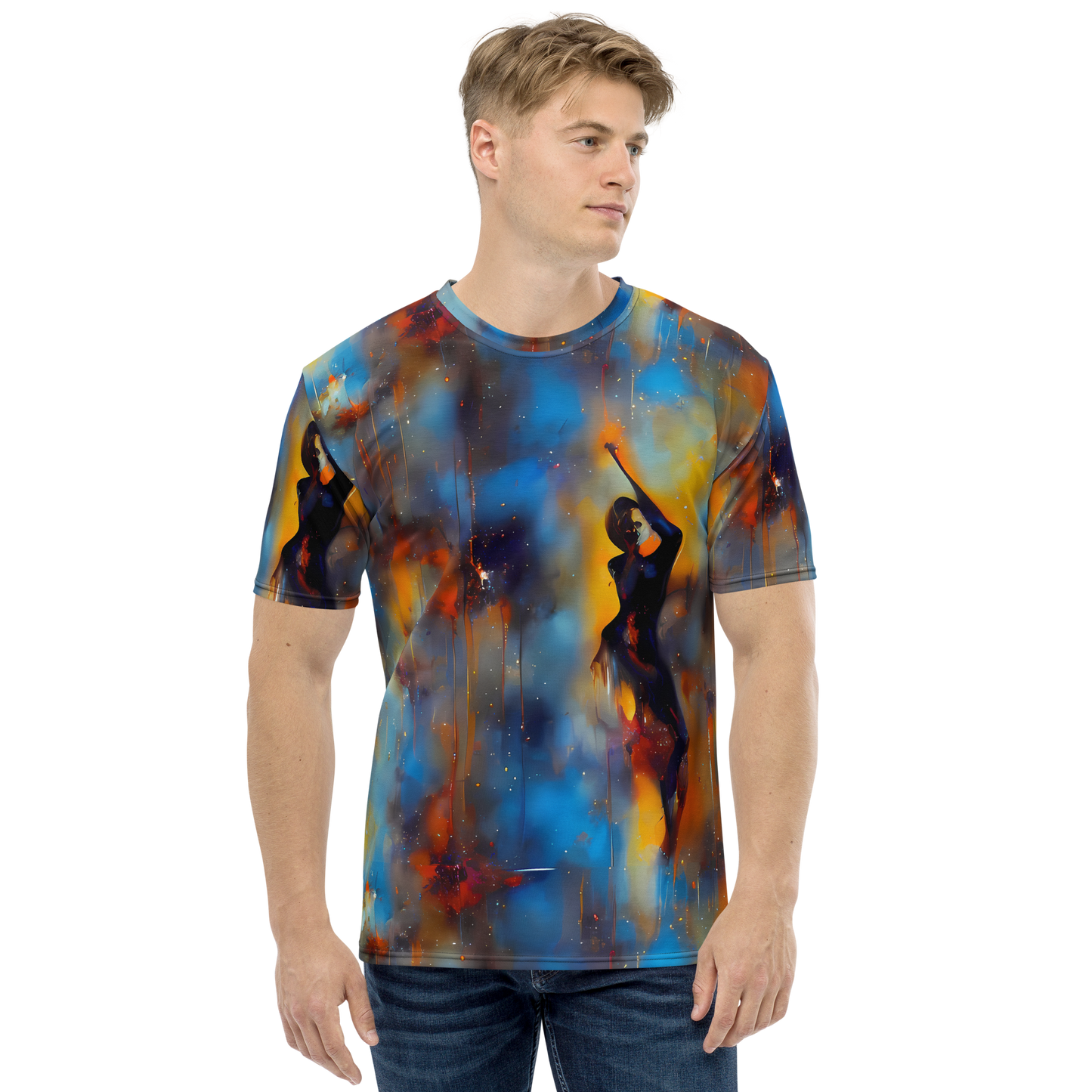 Men's Crew Neck T-Shirt - Cobalt Vogue