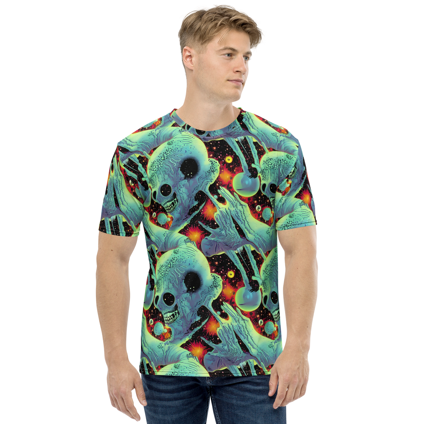 Men's Crew Neck T-Shirt - Galactic Grotesque