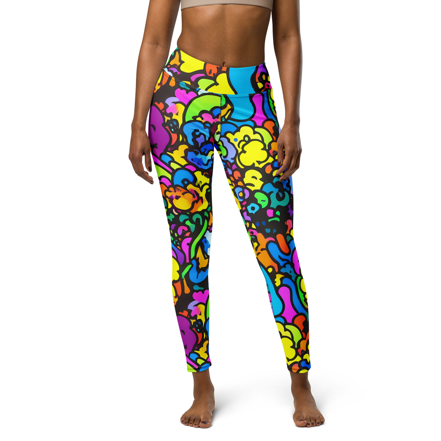 Yoga Leggings - Kaleidoscope Garden