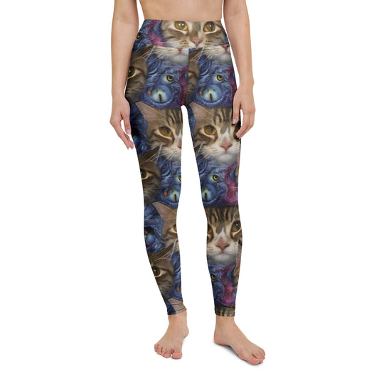 Yoga Leggings - Feline Fantasy