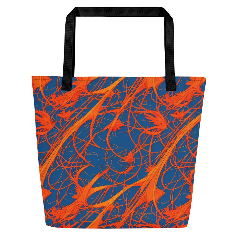 Large Tote Bag w/ Pocket - Nautical Ember