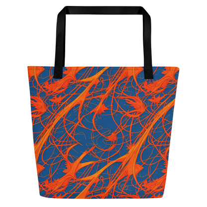 Large Tote Bag w/ Pocket - Nautical Ember