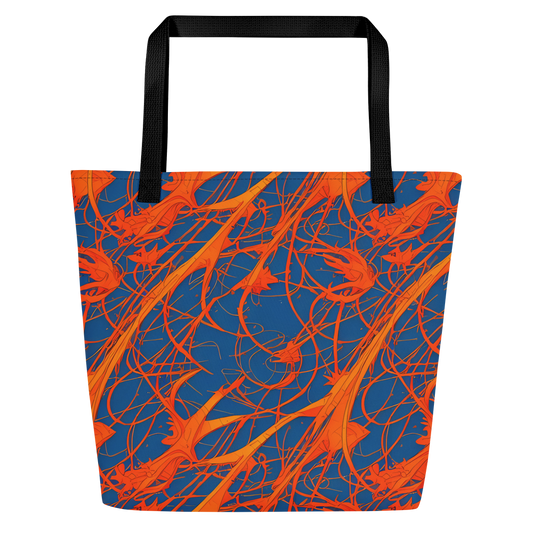 Large Tote Bag w/ Pocket - Nautical Ember