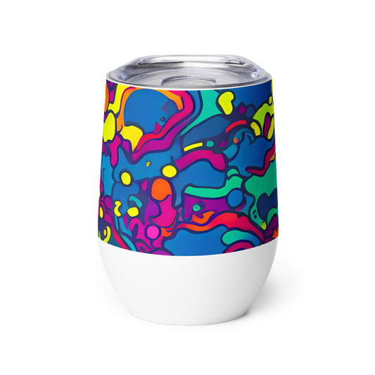 Wine Tumbler - Colorful Chaos