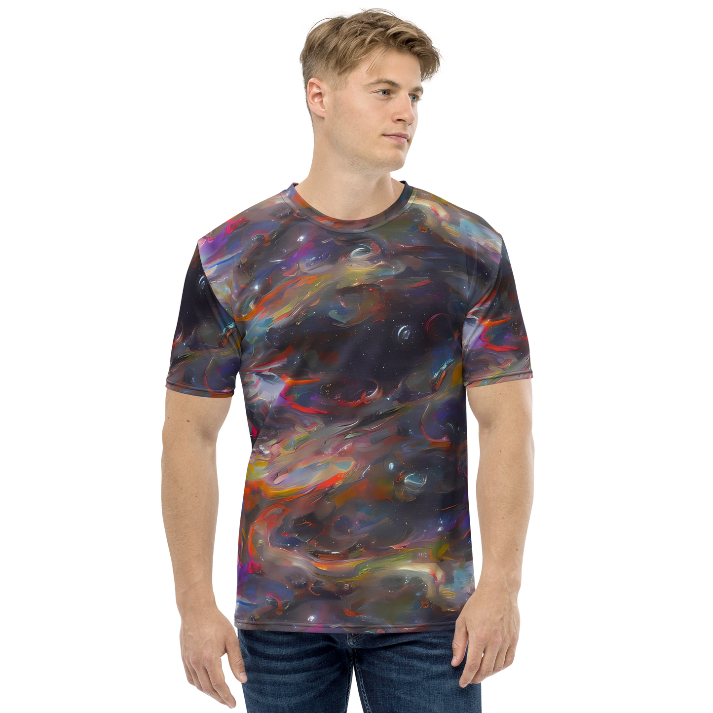 Men's Crew Neck T-Shirt - Chromatic Flux