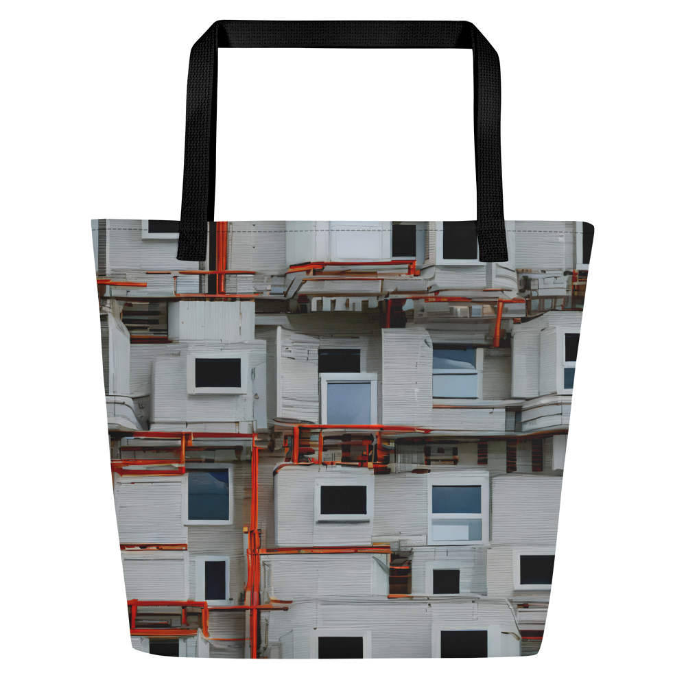 Large Tote Bag w/ Pocket - Industrial Reverie