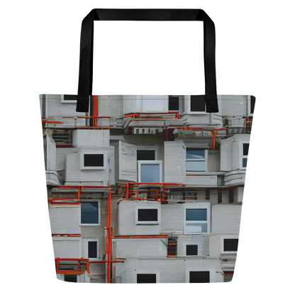 Large Tote Bag w/ Pocket - Industrial Reverie