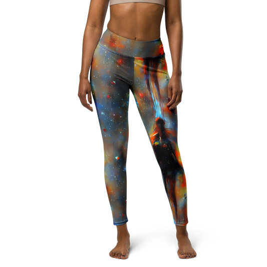 Yoga Leggings - Brush Nebula