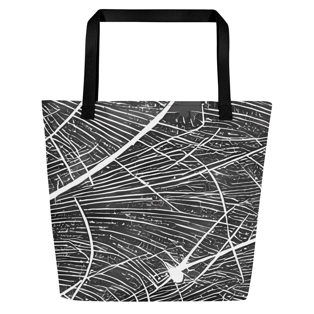 Large Tote Bag w/ Pocket - Silver Echo