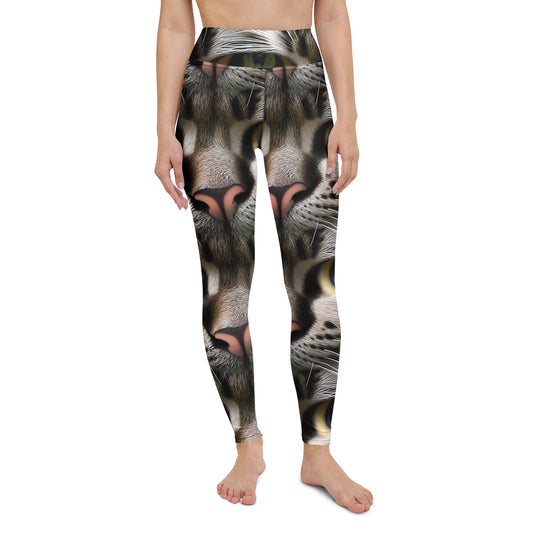 Yoga Leggings - Feline Mirage