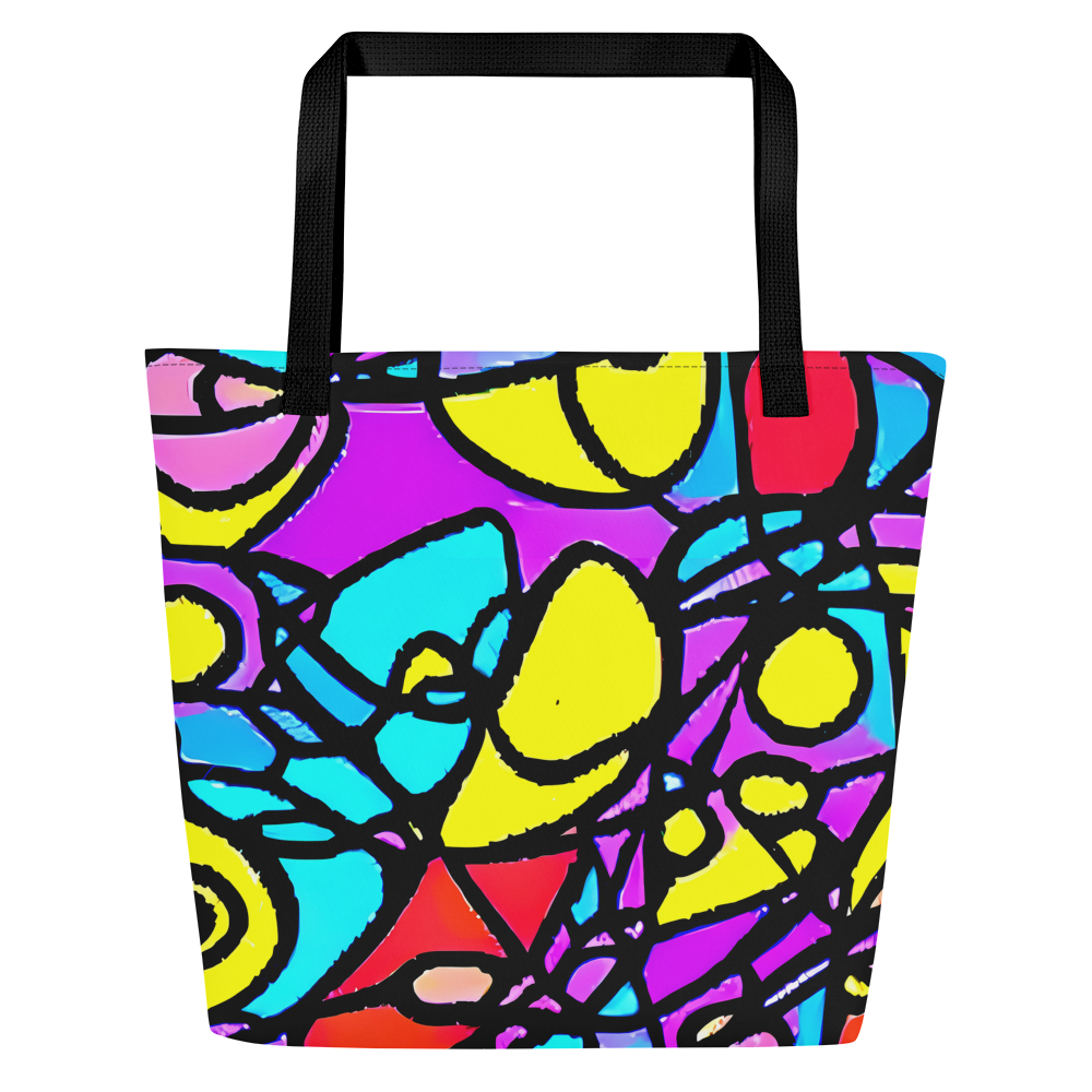 Large Tote Bag w/ Pocket - Radiant Chaos