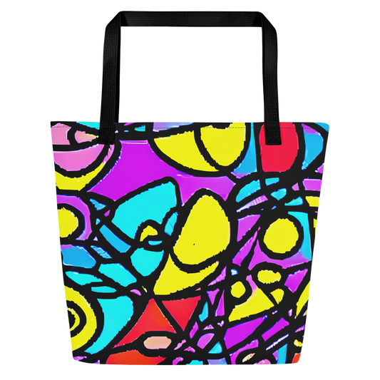 Large Tote Bag w/ Pocket - Radiant Chaos