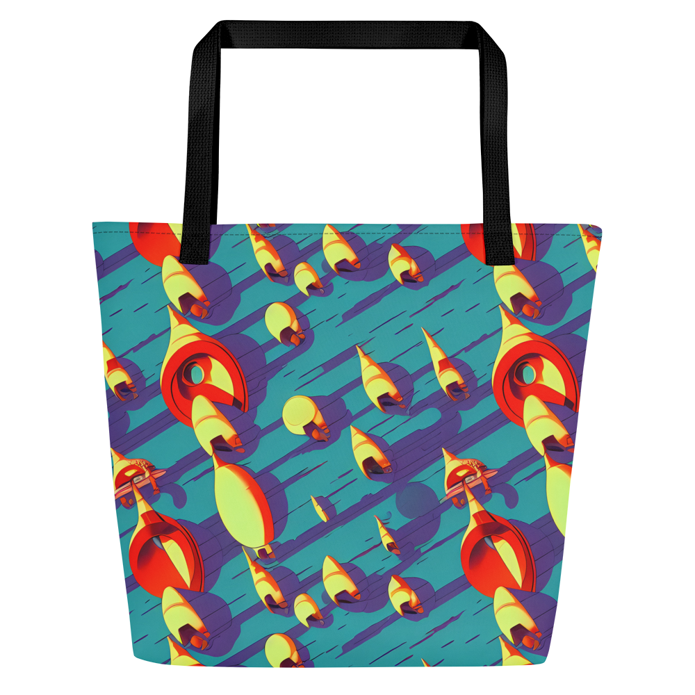 Large Tote Bag w/ Pocket - Sailor's Mirage