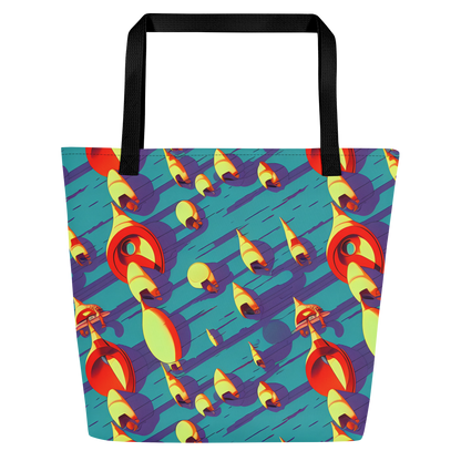 Large Tote Bag w/ Pocket - Sailor's Mirage