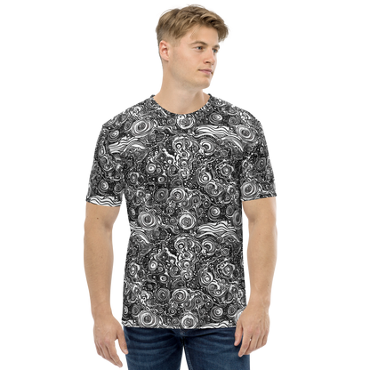 Men's Crew Neck T-Shirt - Swirling Stories