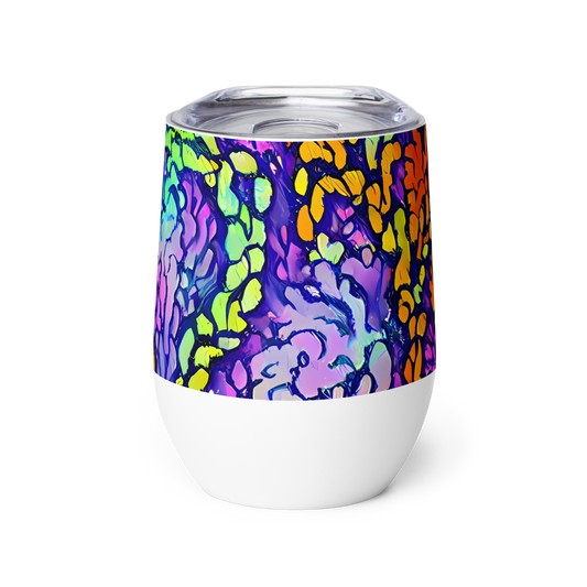 Wine Tumbler - Surreal Waveforms