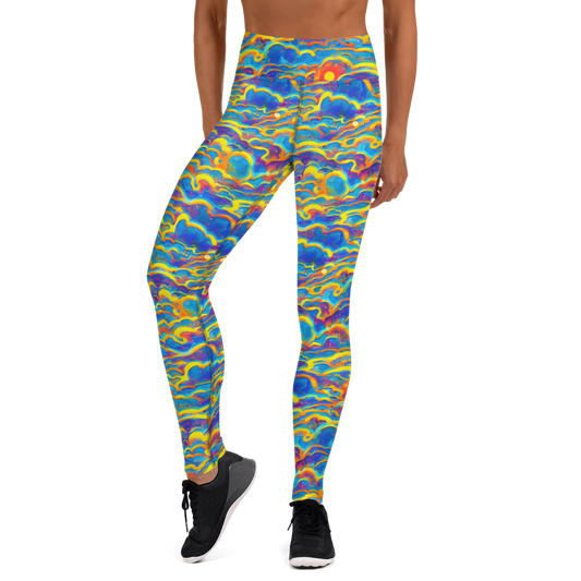 Yoga Leggings - Chroma Ripple