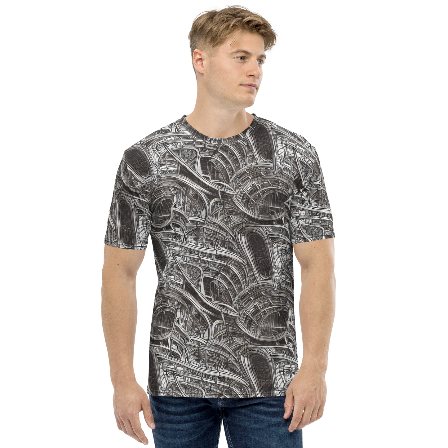 Men's Crew Neck T-Shirt - Piranesi's Dream