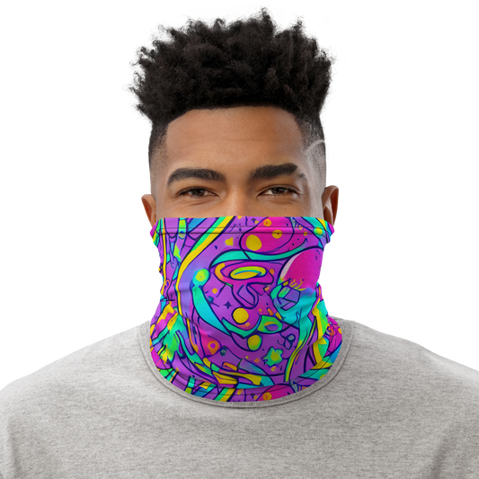 Neck Gaiter - Neon Galaxy Whirl