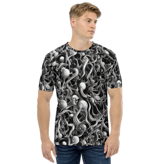 Men's Crew Neck T-Shirt - Fluid Monochrome