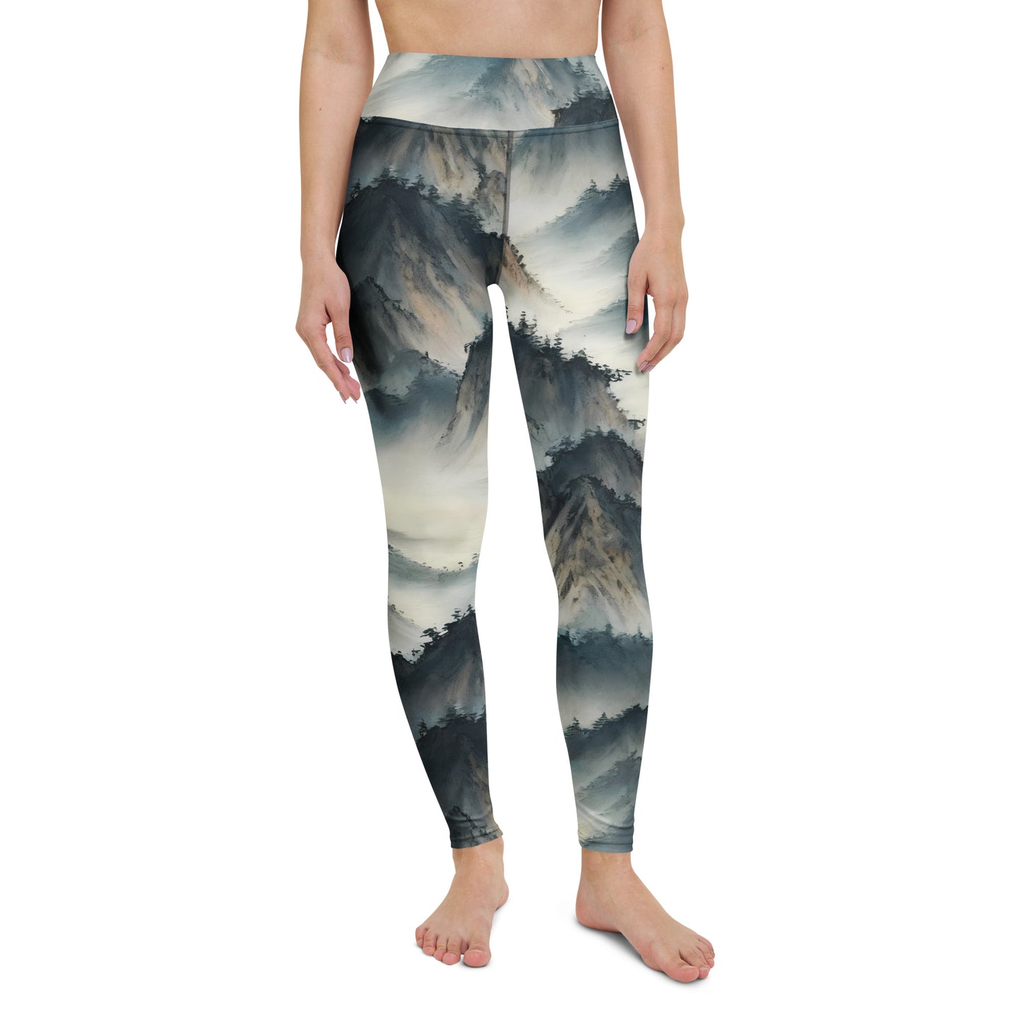 Yoga Leggings - Misty Peaks