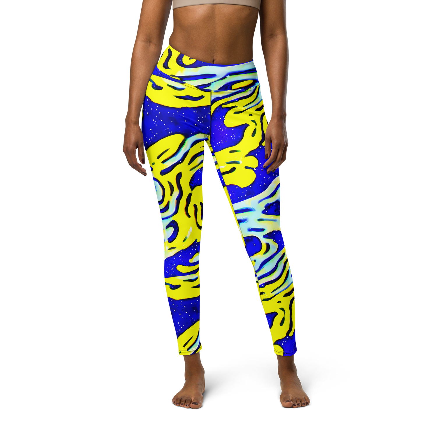 Yoga Leggings - Electric Horizon