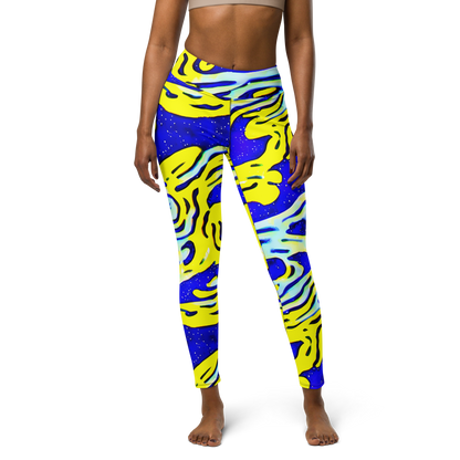 Yoga Leggings - Electric Horizon