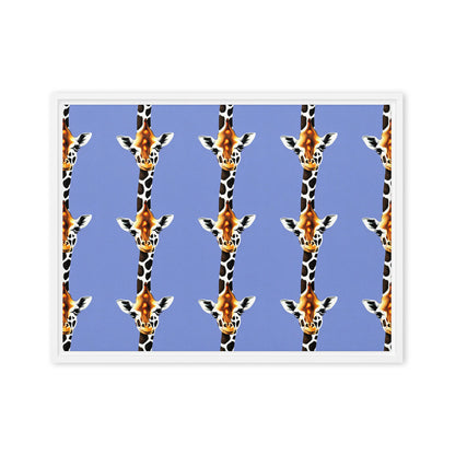 Framed Canvas (in) - Giraffe Glow