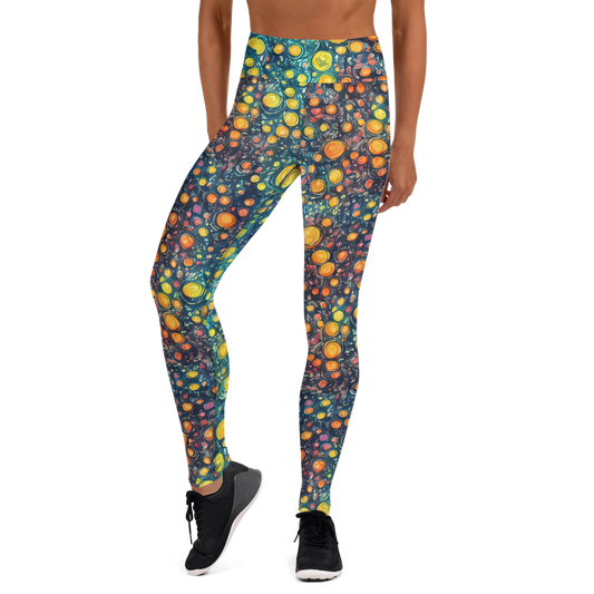 Yoga Leggings - Starry Orbits