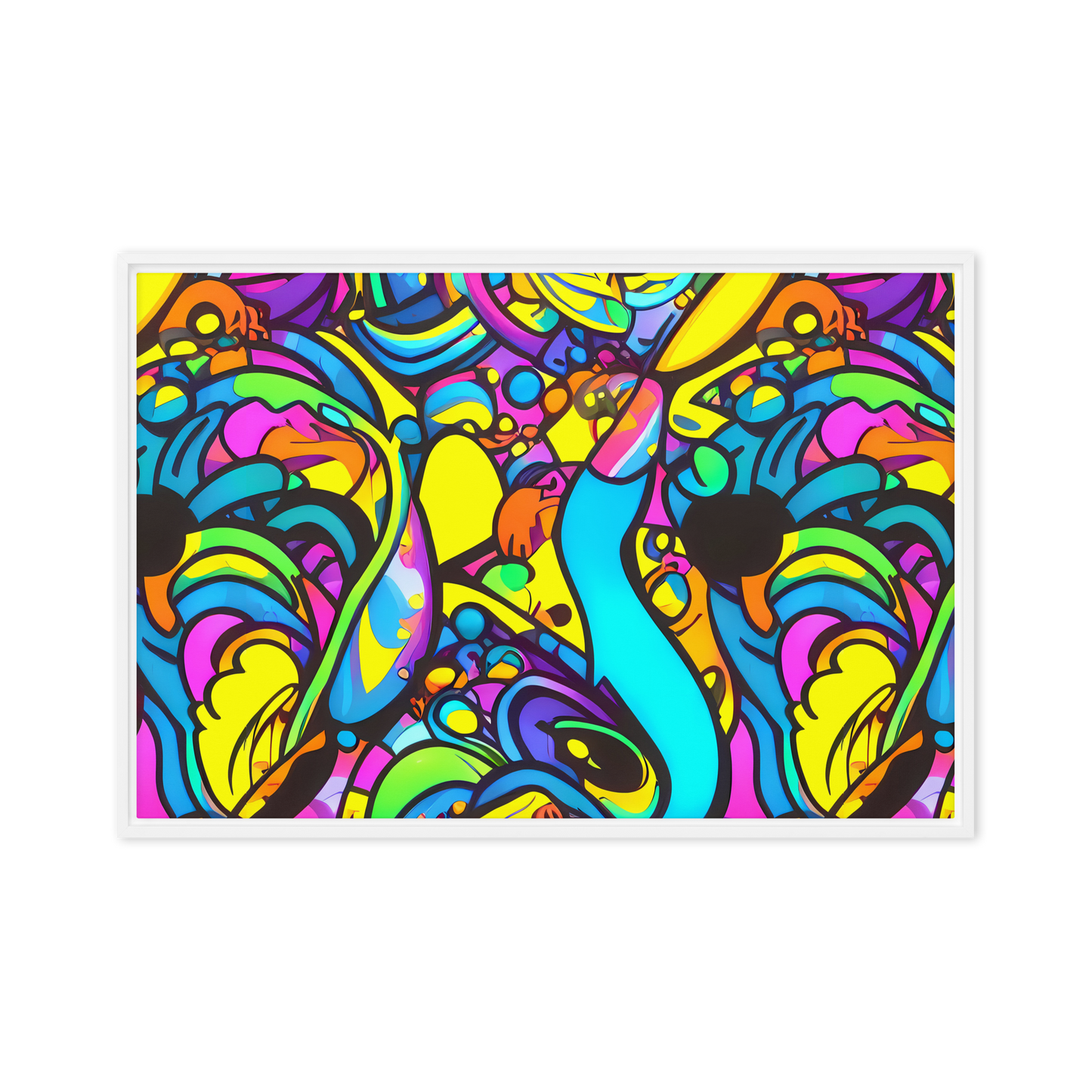 Framed Canvas - Kaleidoscopic Flow