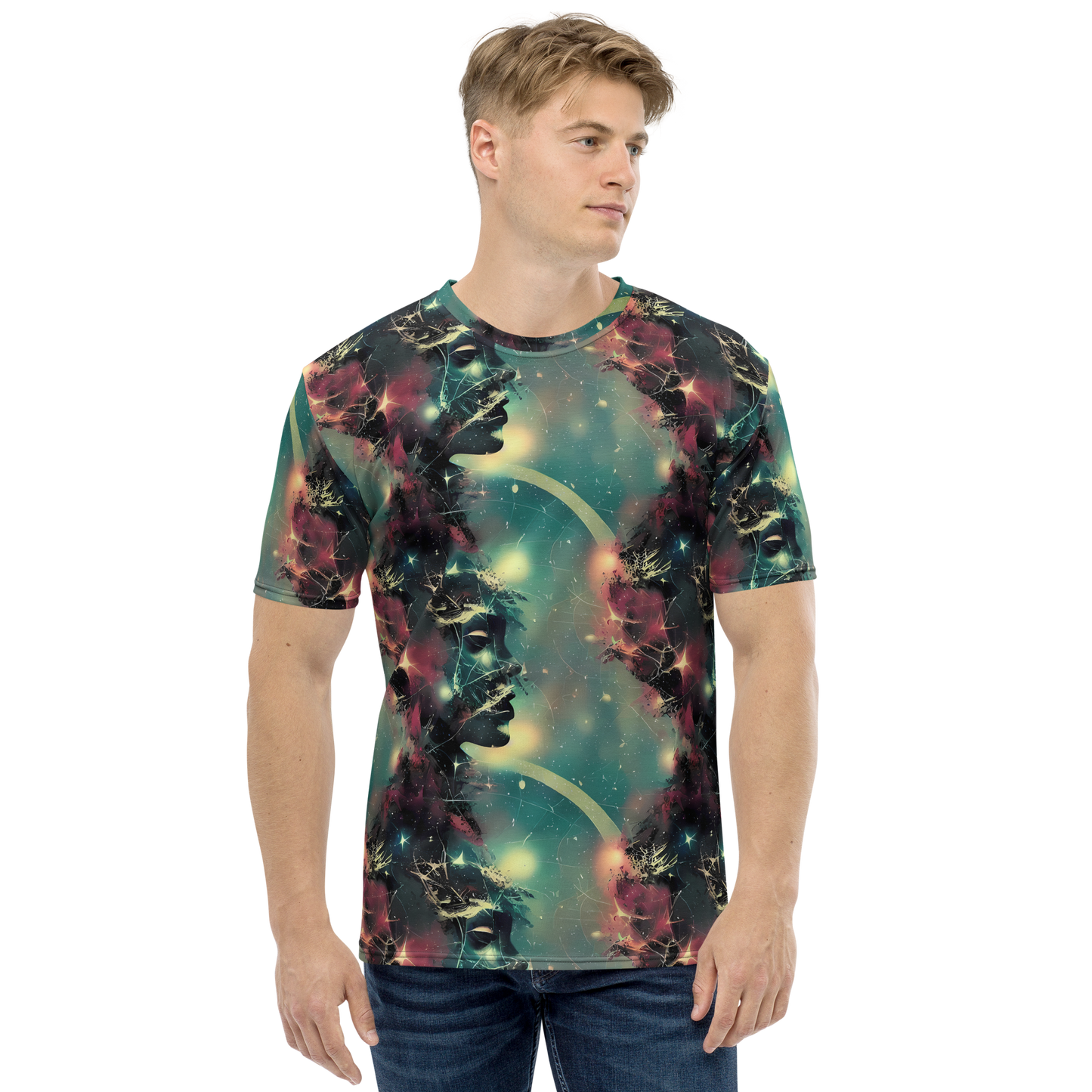 Men's Crew Neck T-Shirt - Galactic Serpent