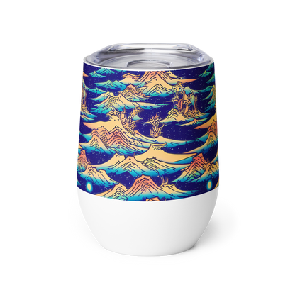 Wine Tumbler - Mystical Mountain Mirage
