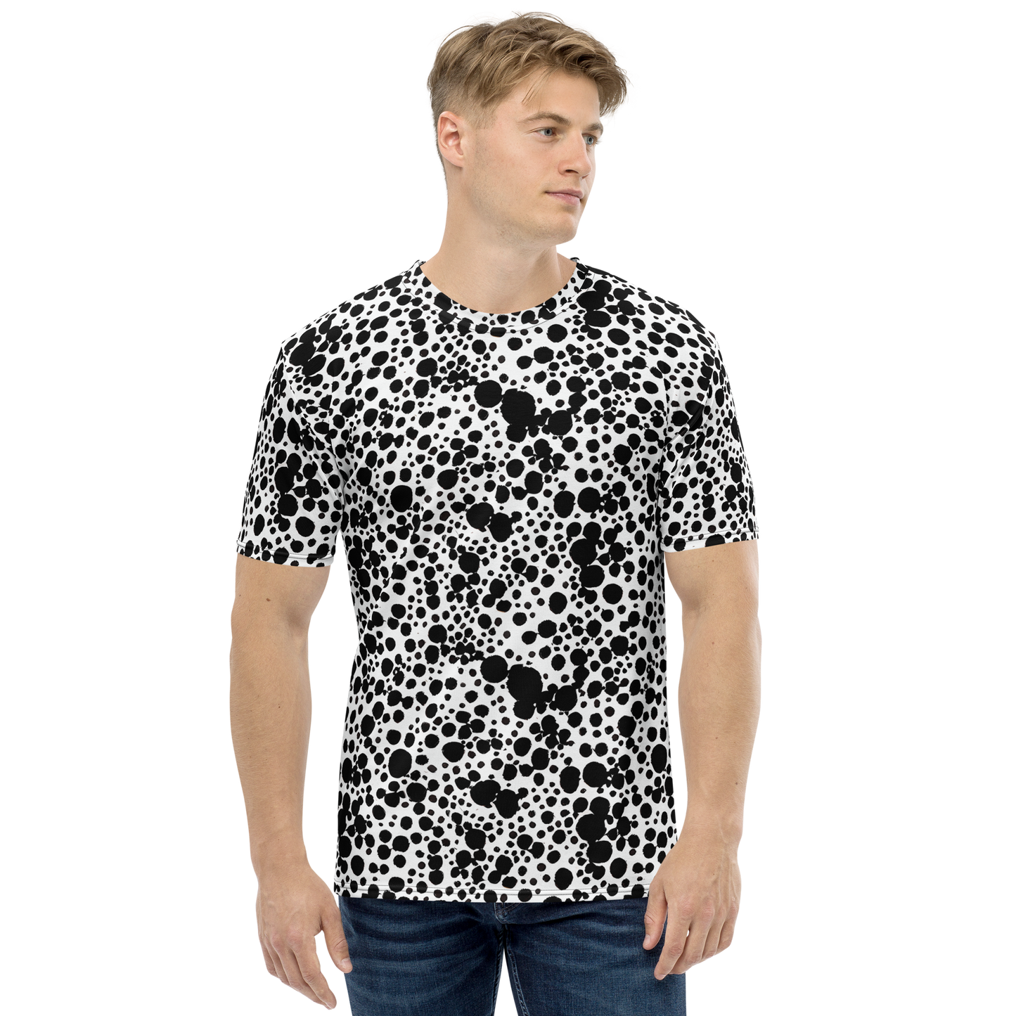 Men's Crew Neck T-Shirt - Dappled Shadow Dance