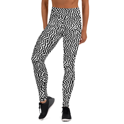 Yoga Leggings - Static Swirl