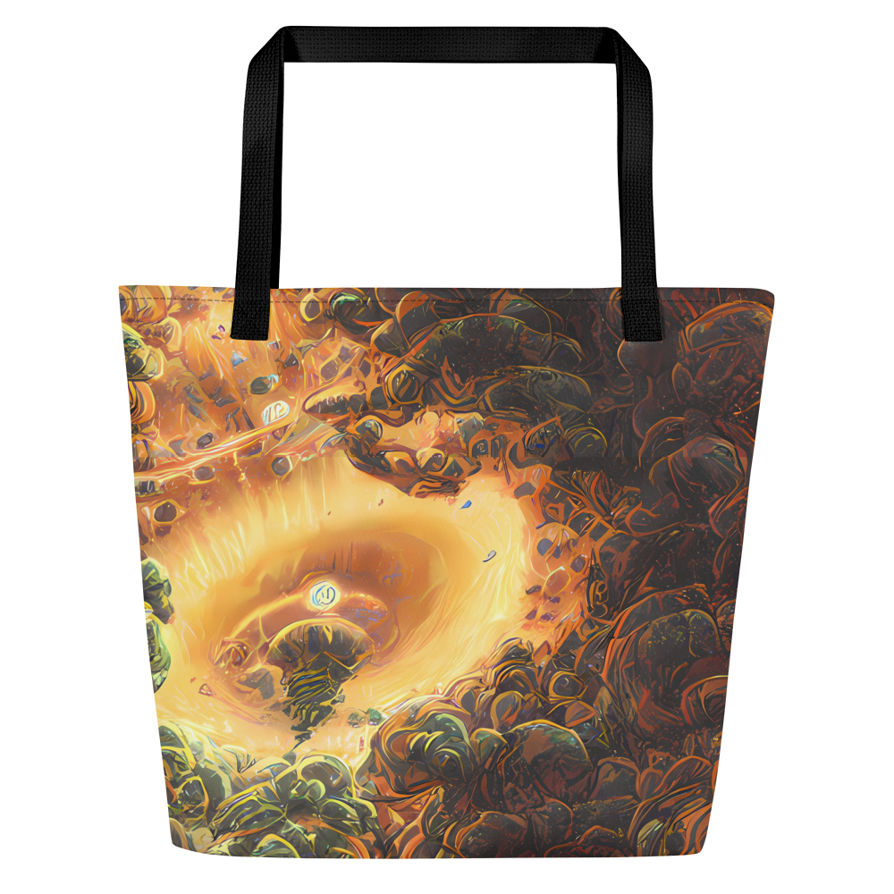 Large Tote Bag w/ Pocket - Volcanic Cascade